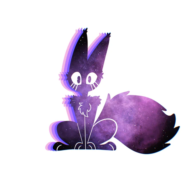Cosmic cat from the outside of the observable universe
