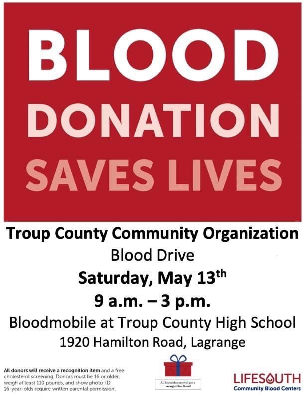 Come out to Troup County High School We Heart the Arts Festival and donate blood this Saturday!