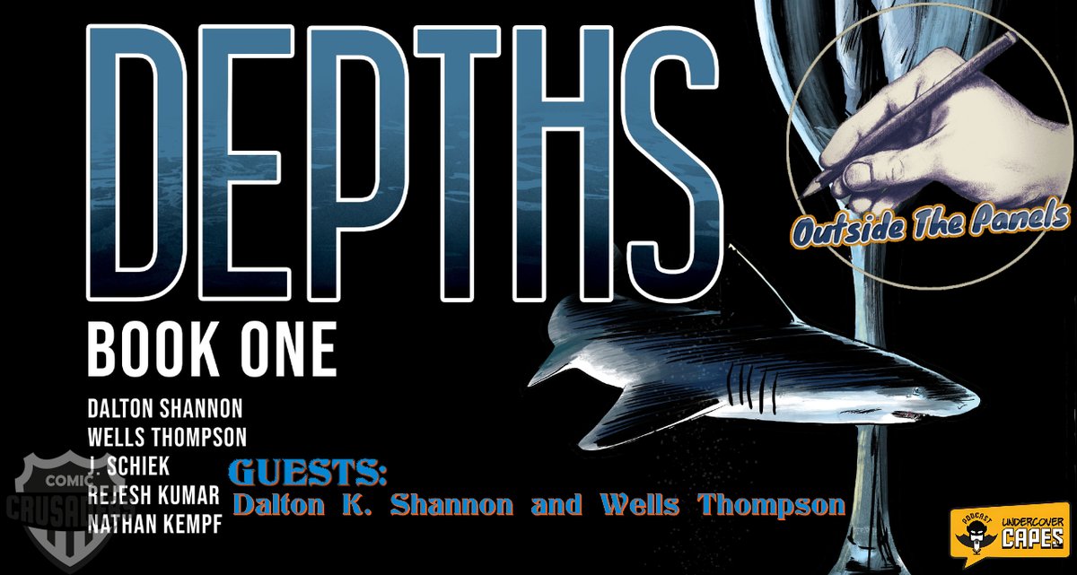 #HappyNCBD! Hang out NOW w/@JohnnyHughes70 for a NEW #OutsideThePanels as he chats with creators, #DaltonKShannon & #WellsThompson about their latest #Kickstarter, #DepthsBook1 & more... #comics #podcast #vidcast @wellsthomp @daltonkshannon youtu.be/FgVry7GGMNo