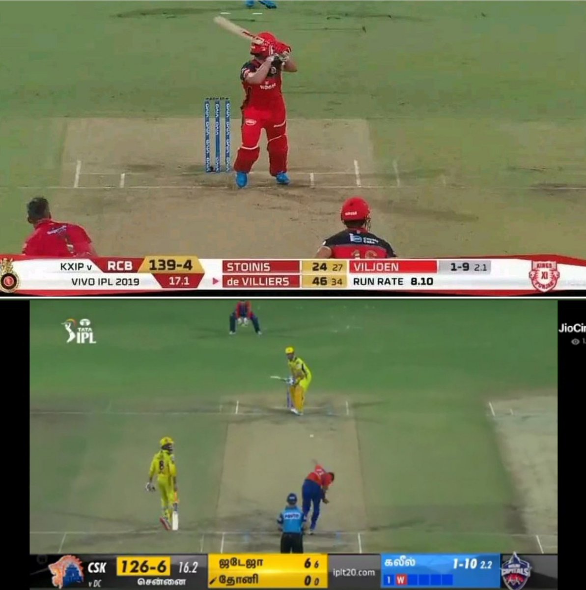 suprsuraj's tweet photo. Once RCB scored 200 from this position cuz of Abd, where CSK can't even touch 170. https://t.co/kBKu26wEQ2