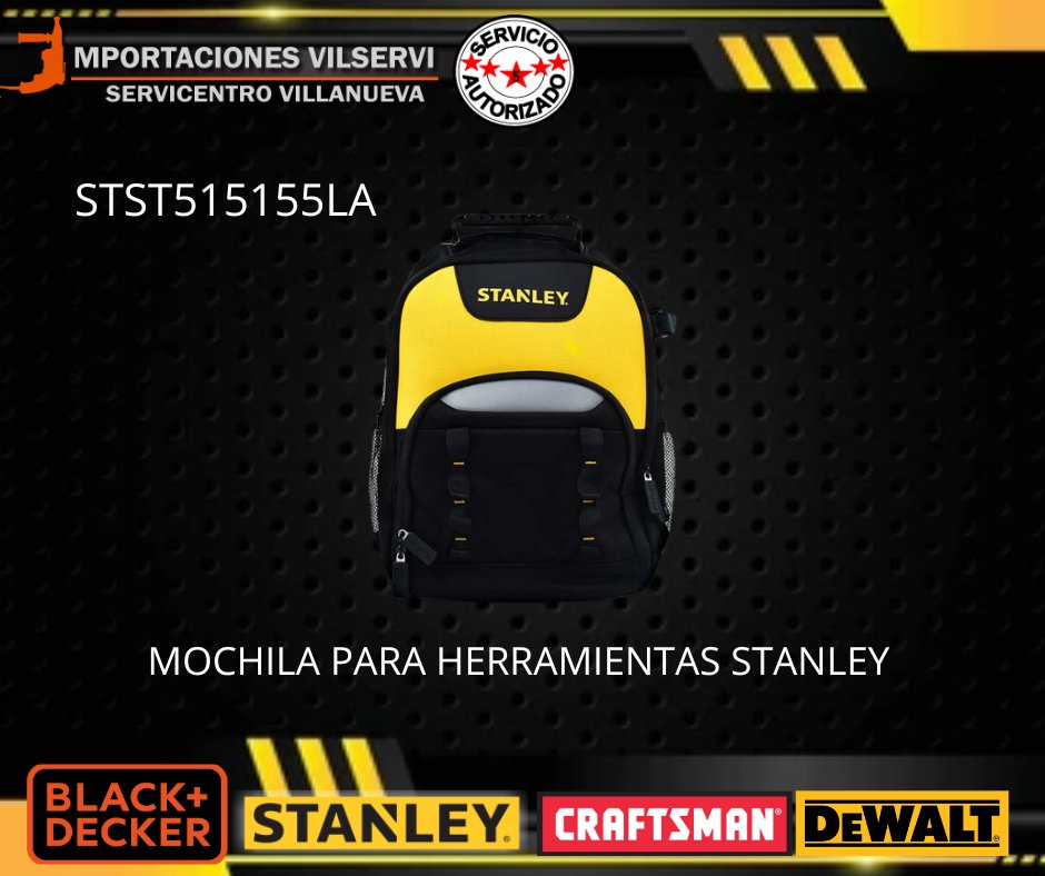 MOCHILA PARA HERRAMIENTAS STST515155LA STANLEY