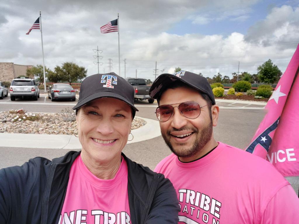 BrandyBlackbb's tweet photo. In honor of the many sacrifices made by our military, veterans, first responders and their families we carry the load!  Thank you @Heatherwardtmo for being out at Miramar National Cemetery to support!  ❤️ https://t.co/Ey61O18gDD