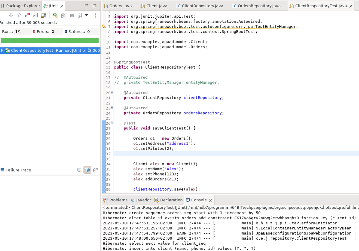 IntellyNeT's tweet image. testing the repository layer of spring boot application
#java #javaee #springframework #maven #code #coding #programming #programmer