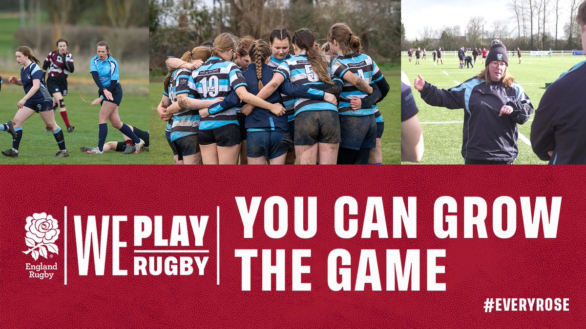 📈Want to help grow the women & girls’ game? ⬇️Sign up below to hear more about Coaching, Refereeing, Playing and Volunteering opportunities! 🔗bit.ly/WomensRugbySig… #EveryRose