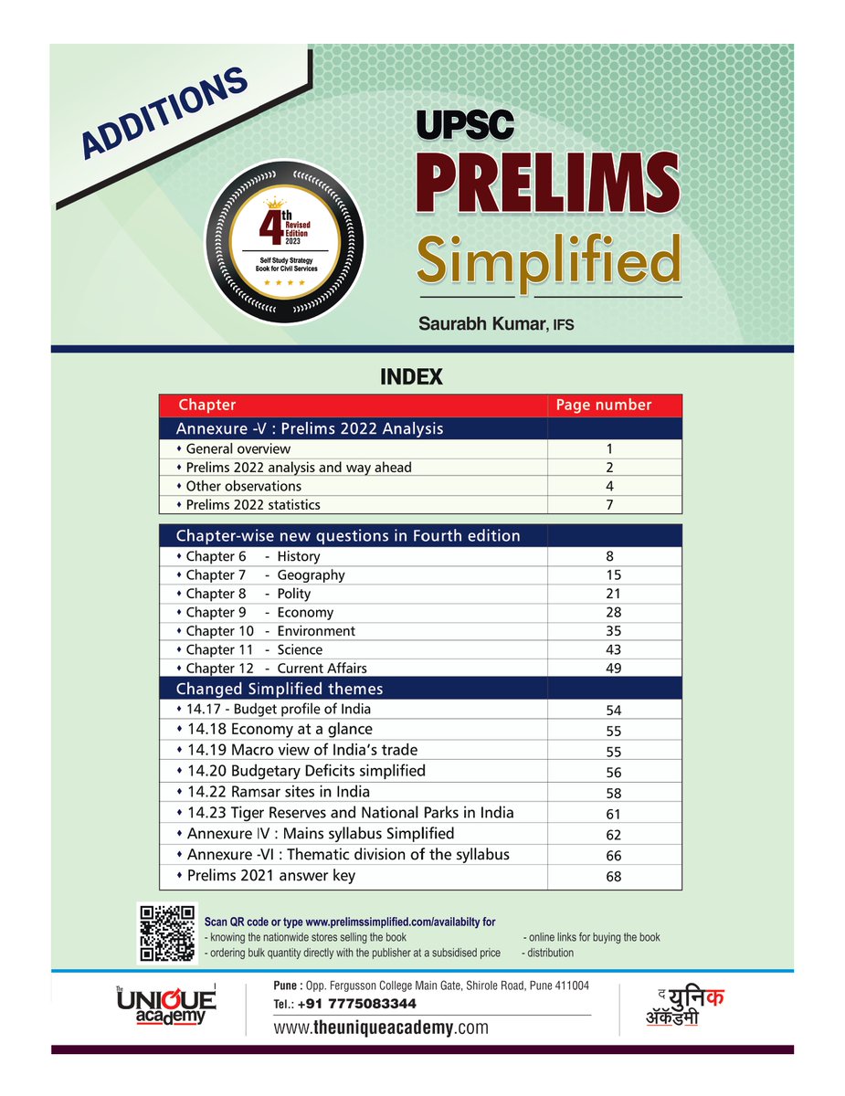 ifs_saurabh's tweet photo. Previous edition buyers of Prelims Simplified book can access ADDITION FREE PDF (Pre 2022 analysis/solutions, Mains syllabus simplified, thematic syllabus etc) of the book at below link
https://t.co/ovIGQYOHOF

#prelimssimplified
#upsc
#prelims2023
#ias #ips #ifs 
@UPSCprepIAS https://t.co/ouJH1mVSKK