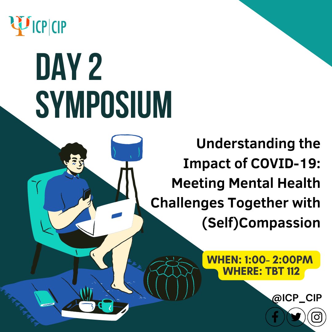 Join us on May 12th from 1-2pm to hear a talk presented by Benjamin  Chabot (Université du Québec à Montréal; UQAM) and Rose Varin  (Université de Montréal; UdeM). This talk will be discussing the Impact  of Covid-19 and Meeting Mental Health Challenges with Self Compassion.