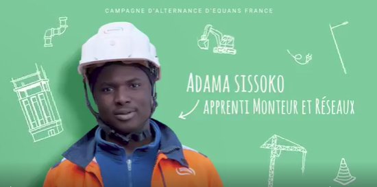 Equans_France's tweet photo. [PORTRAIT ALTERNANT] 
🤝Partons à la rencontre d'Adama, apprenti installateur de #réseaux chez @Bouygues_ES, filiale d'Equans 🇫🇷 dans le Sud de l'@CDEssonne qui concilie formation &amp; préparation de son 🎓!

▶️Pour voir son portrait, c'est ici : https://t.co/5dNVSPUxPT https://t.co/rhbGlUj3lJ