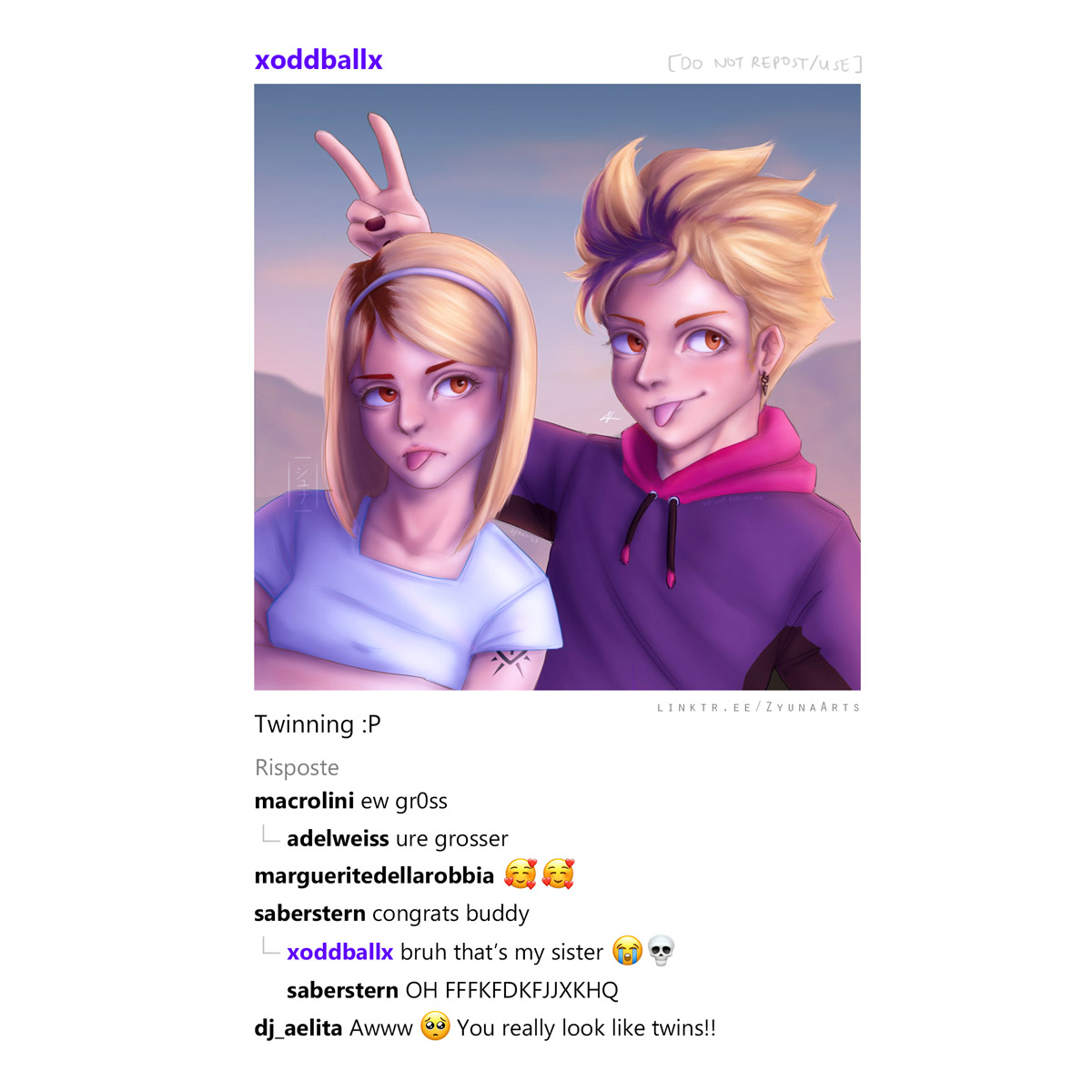 ZyunaArts's tweet photo. A brother has fallen... Good luck recovering from this, Ulrich 😔🙏
From my spinoff/original story Project UNCIA that takes place when the Lyoko Warriors are in their 20s.
DON'T REPOST.
#ProjectUNCIA #zyunaarts #CodeLyoko #OddDellaRobbia https://t.co/45DUDZ8Uxn