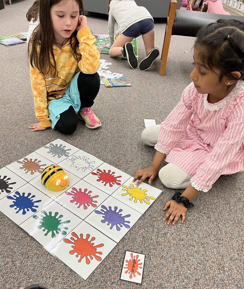 Bee bots for makerspace, so much fun! <a href="/McCarty_LMC/">Miss Katie Dahlquist</a> <a href="/mustangpride204/">McCarty Elementary</a>