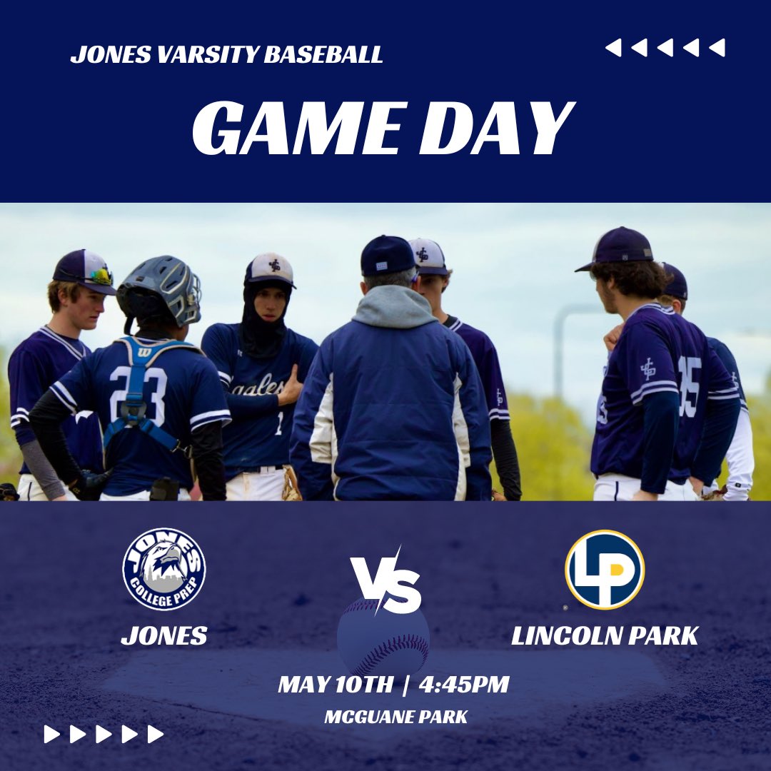 JonesPrepBsbl's tweet photo. Public League Playoffs! 

Jones vs Lincoln Park
First pitch @ 4:45pm
McGuane Park in Chicago
@mikeclarkpreps https://t.co/Hrv6XULVgz