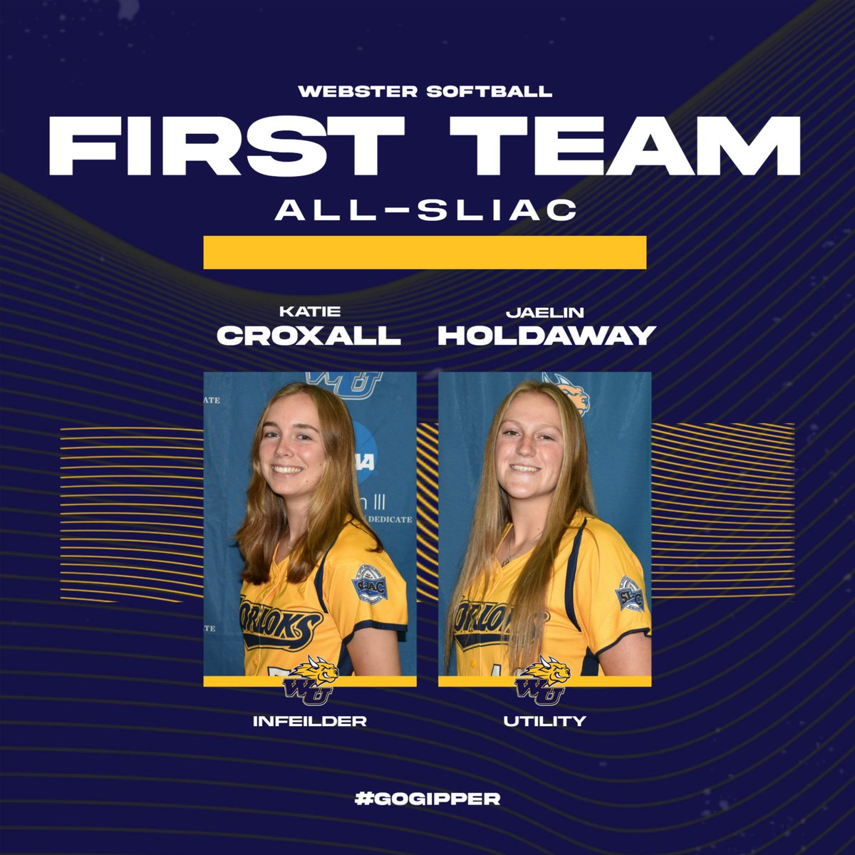 GorlokSports's tweet photo. The @GorloksSoftball team had nine players recognized with all-@SLIAC honors this morning including:

1st Team - Katie Croxall/Jaelin Holdaway
2nd Team - Reese Waggoner/Paige Thomas/Kaley Adzick
3rd Team - Ainsley Hinz/Sidney Holtz/Kaelyn Kearney
All-Sportsmanship - Ella Zgaynor https://t.co/VNE1lLruQR
