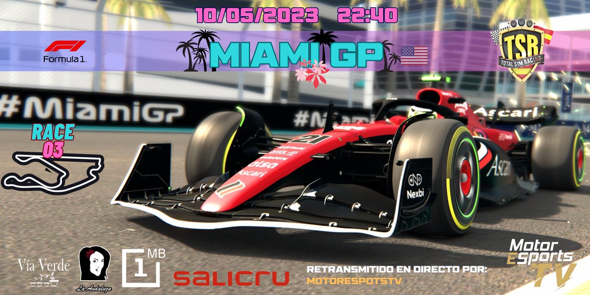 TSRSimRacing's tweet image. Ahora si, fuego real, tras la qualy del pasado miércoles, llega la hora de la verdad, todos preparados en su cajetin para darlo todo en 45 apasionantes vueltas por el trazado de Miami, tercera cita del campeonato. Que gane el mejor.

Siguelo en twitch.tv/motoresportstv