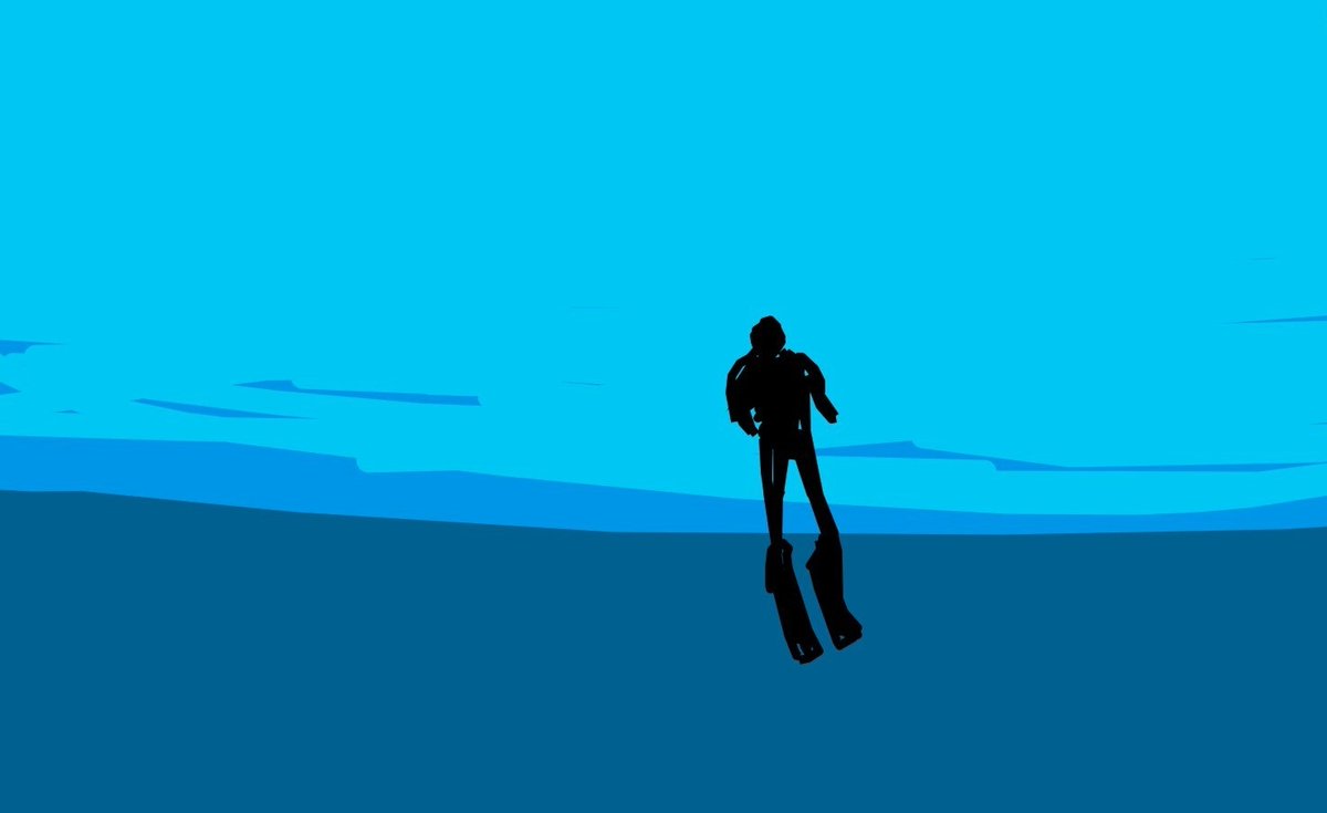 Draw_Guess's tweet photo. Divers know: Floating through the water feels like floating weightlessly through air. 🤿 🪶 #MotherOceanDay #keepoceansclean 

Original by player Neko: https://t.co/nll0HygvBM https://t.co/HmXUvcIZZc