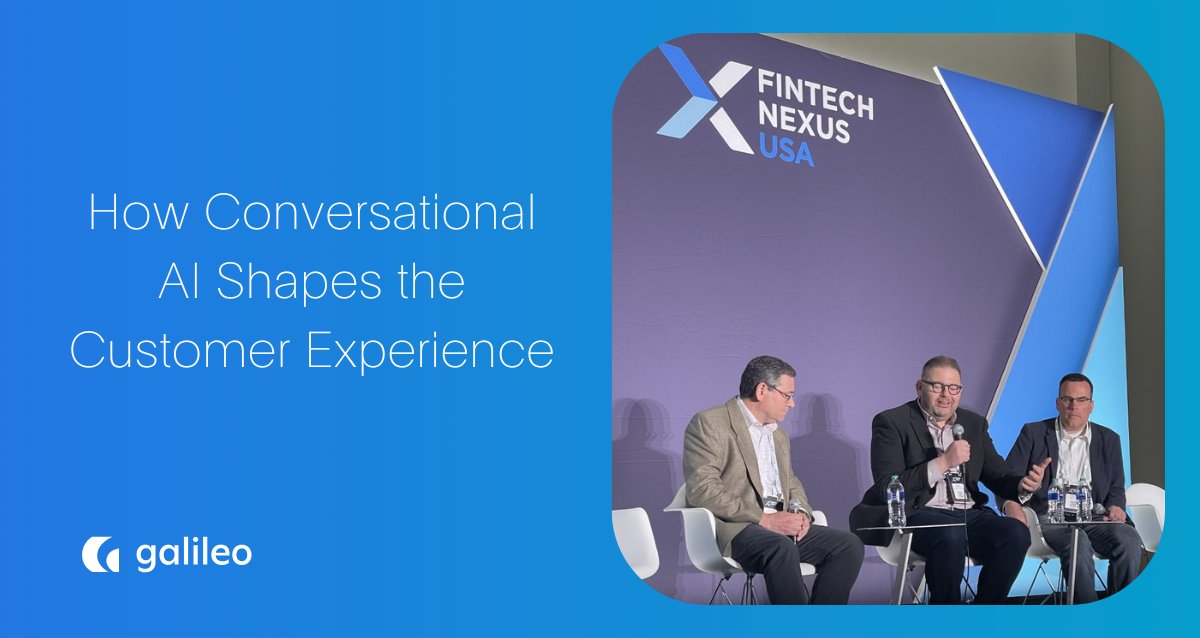 In case you missed us, we were on stage today at @FintechNexus USA! Our CPO David Feuer chatted the future of #conversationalAI in banking with @CstoneAdvisors and @ProvidentBank. 

#FintechNexus #fintech #payments #technology #AI #bankingtechnology @ReadyAimFeuer