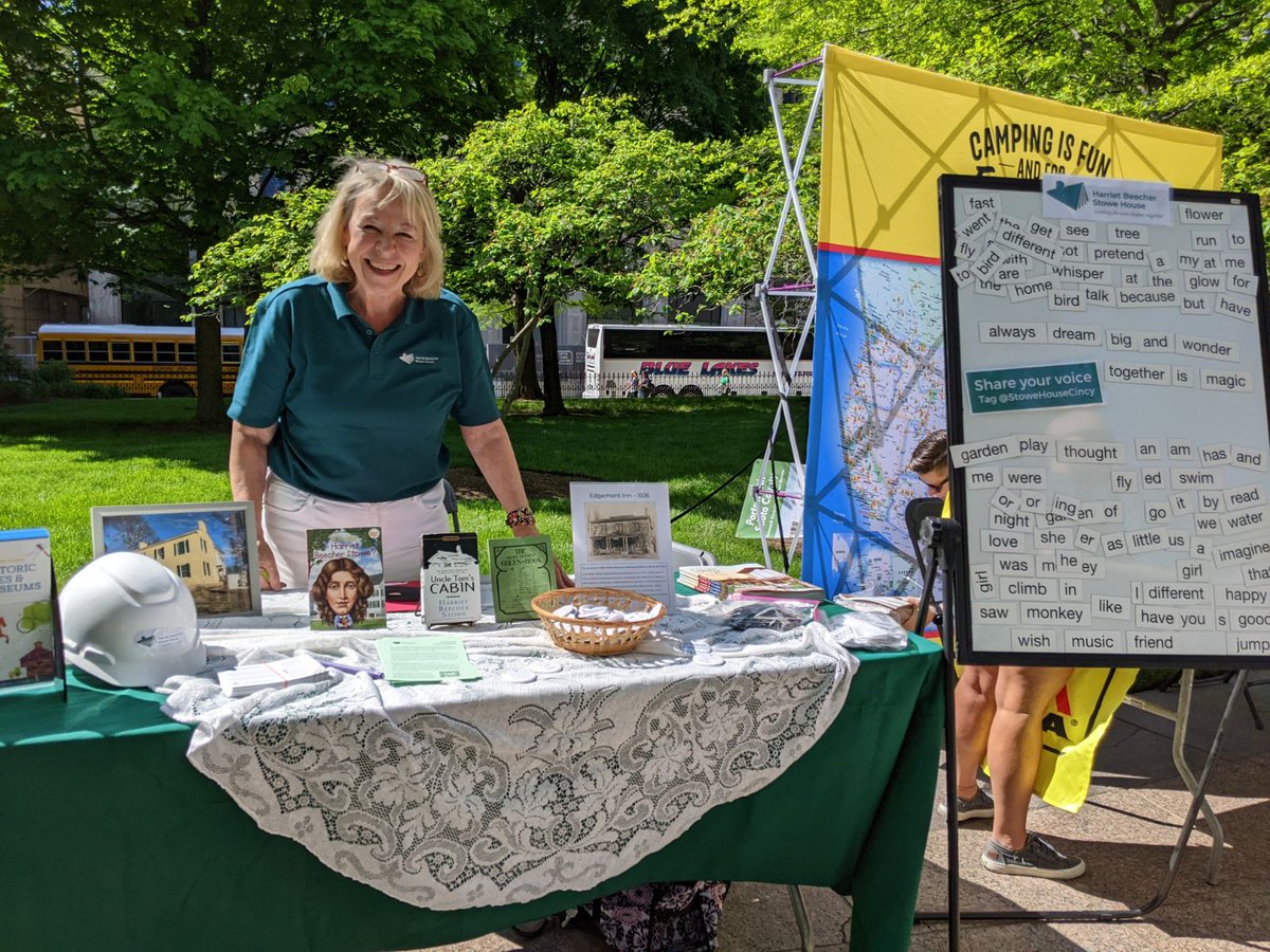 We're loving Ohio Tourism Day! Come say hello until 2pm. (pic by @ohiohistory) #ohiotourism #OhioTourismDay #OhioTheHeartOfItAll
