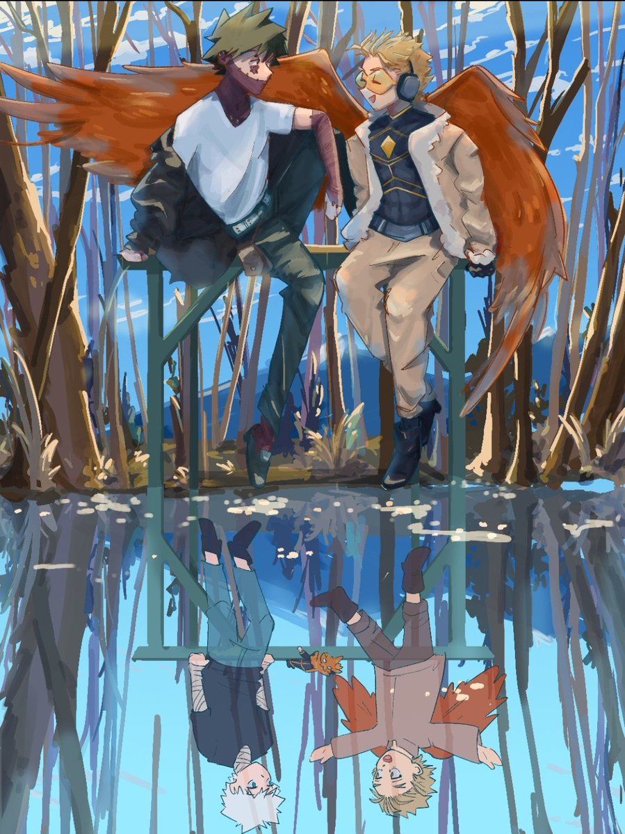 reflection of the past
#MyHeroAcademia #dabihawks