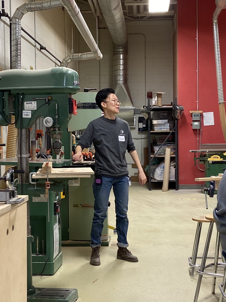 howatt_mrs's tweet image. ⁦@stmattoakville⁩ students creating clay  mugs and learning how wood working machinery will help them build a wooden structure ⁦@emdelsordo⁩ ⁦@HCDSBPathways⁩ ⁦@AGojmerac⁩