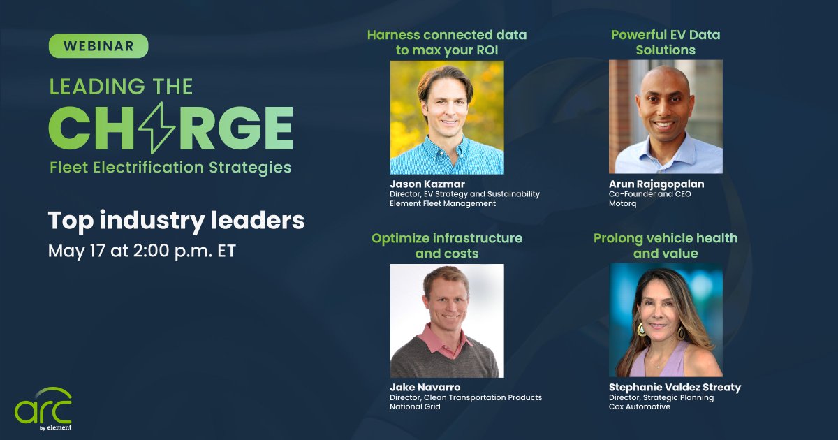 Lori__Bailey's tweet photo. Our EV experts are #leadingthecharge May 17 at 2pm ET for our #EVWebinar.  🔋⚡

Join us as we share our top #fleetelectrification strategies with you.

Sign up today 👇

#fleetmanagement #EVadoption https://t.co/tSnmVgU8dv https://t.co/JslnS2VRDR