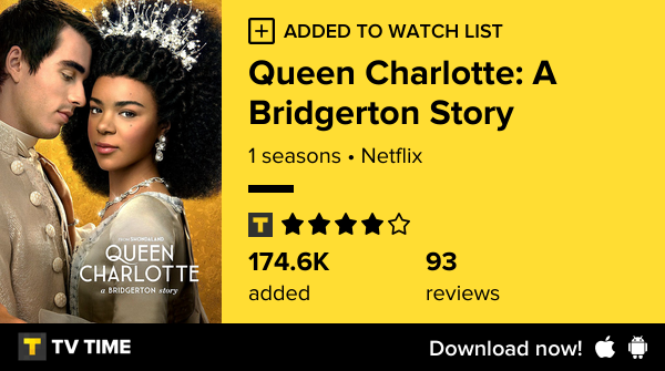 khandyblis's tweet photo. I've just started following Queen Charlotte: A Bridgerton Story https://t.co/xGUHOovbCQ #tvtime https://t.co/udpSvK9vqG
