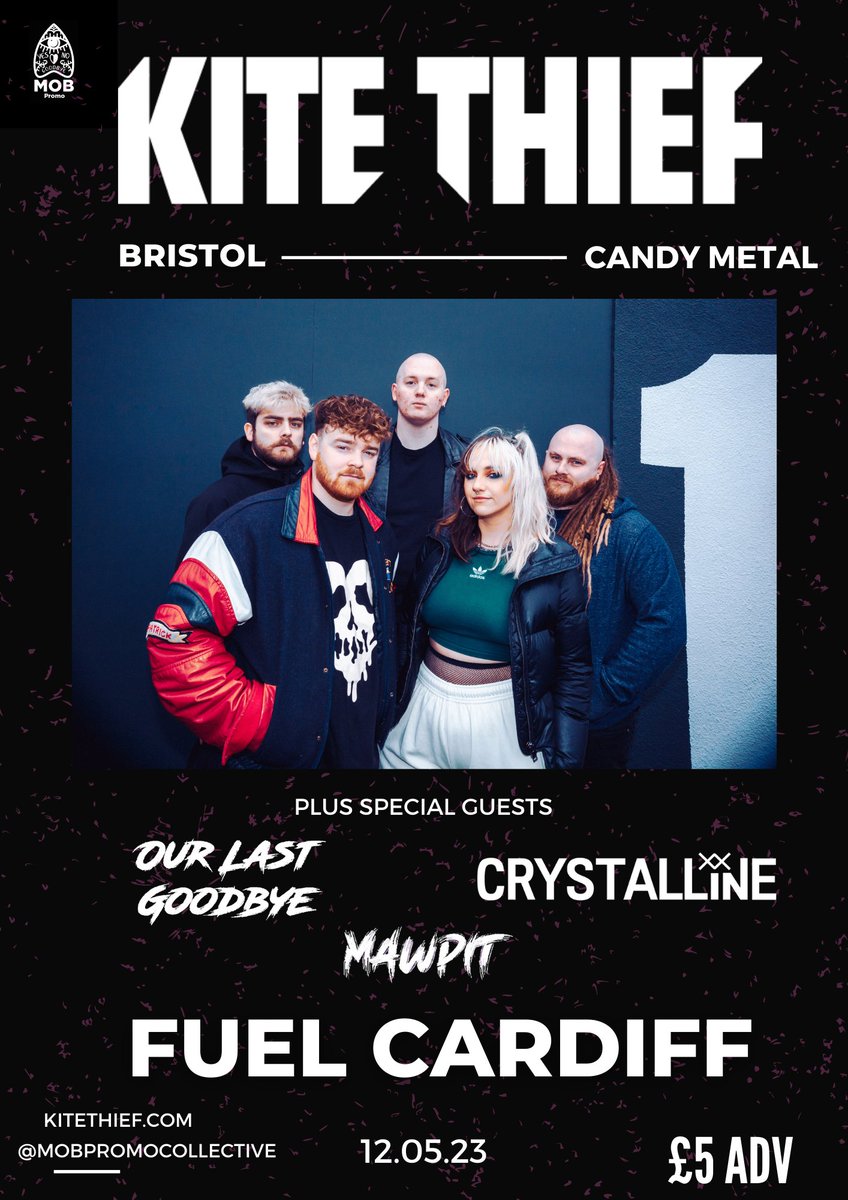 Mawpit (@mawpitband) on Twitter photo We’ll be playing <a href="/FuelCardiff/">Fuel Rock Club</a> for the first time this Friday! We will be supporting the amazing Kite Thief along with Crystalline and Our Last Goodbye - link to tickets in our bio, it would be great to see you there! 🌟 We’ll be playing <a href="/FuelCardiff/">Fuel Rock Club</a> for the first time this Friday! We will be supporting the amazing Kite Thief along with Crystalline and Our Last Goodbye - link to tickets in our bio, it would be great to see you there! 🌟