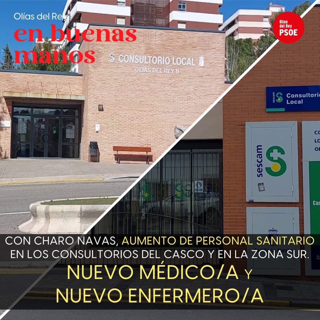 psoeolias's tweet photo. ‼️Con @navascharo1 #cumplimos en Sanidad
#enbuenasmanos https://t.co/S9u87jre2r