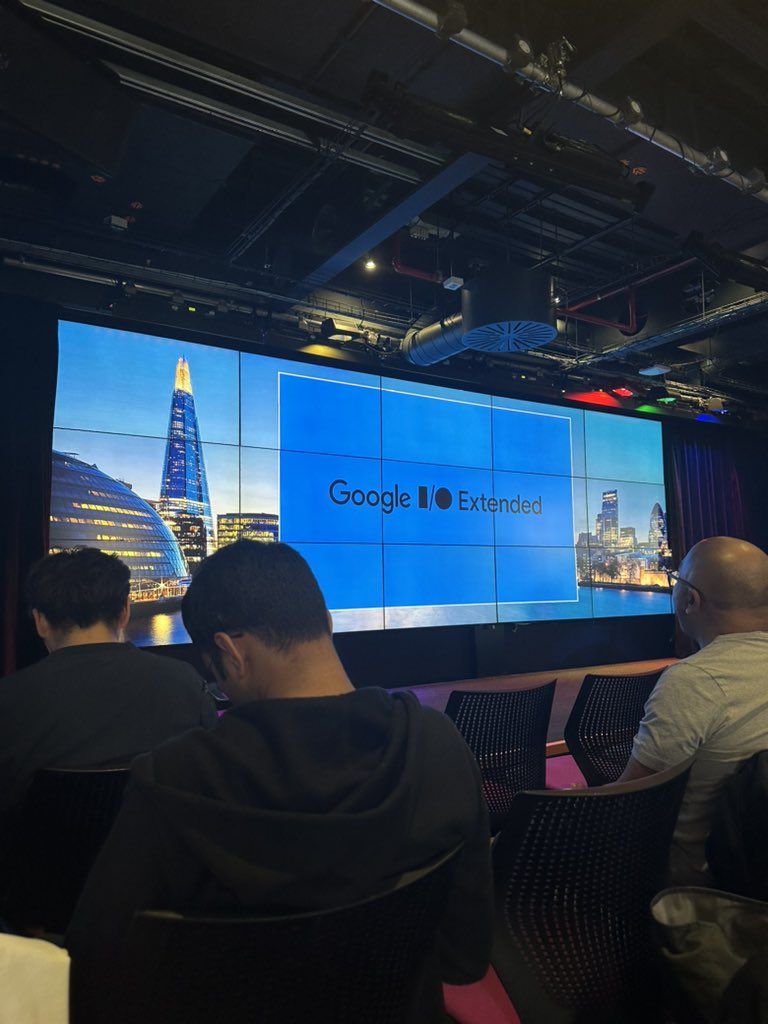 Can’t wait to see what’s new coming up. #GoogleIO @gdg_london @gdglondon