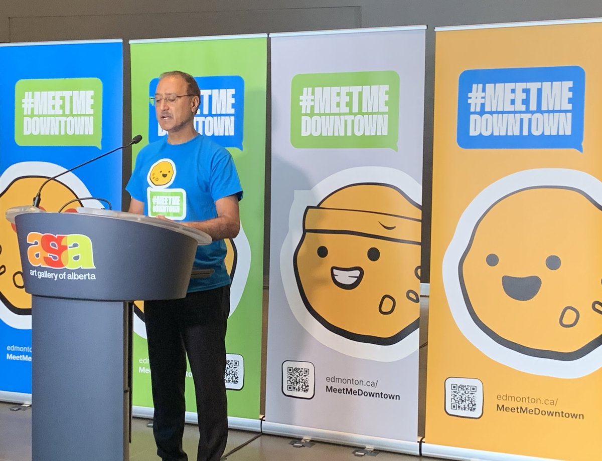 News Release - Meet Me Downtown! New campaign and vibrancy funding encourage Edmontonians to enjoy the heart of the city conta.cc/3VUMdfW 

#MeetMeDowntown #yegDT #yeg