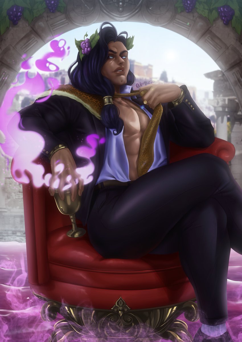 Oh it’s a party when Dionysus walks in! 
-
Sfw piece I did for the <a href="/DionysusZine/">Cheers! - A Dionysus Fanzine (Completed!)</a> 
-
dionysuszine.bigcartel.com