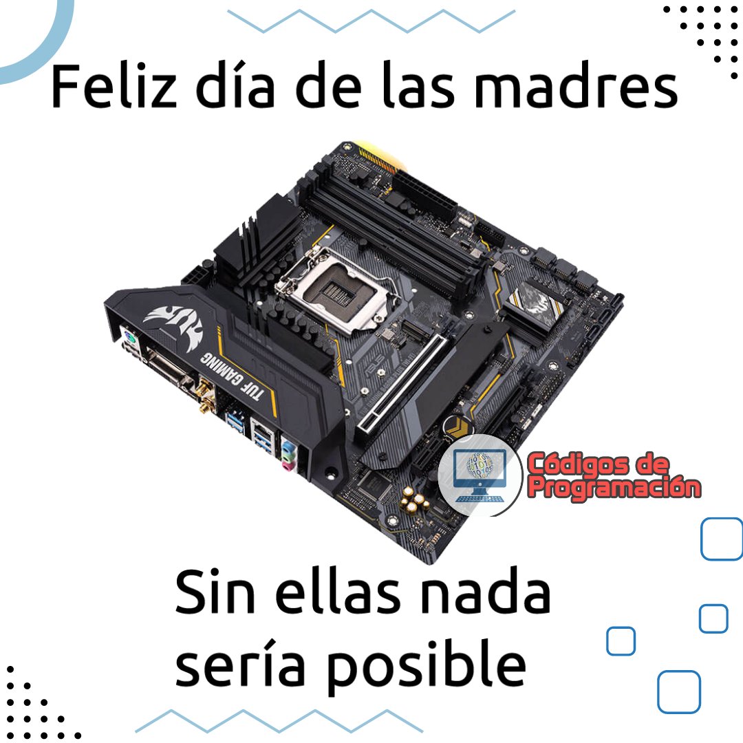 mroblesdev's tweet photo. Si ellas nada sería posible.
#codigosdeprogramacion #FelizDiaDeLasMadres #10DeMayo https://t.co/q61h0s4HJD