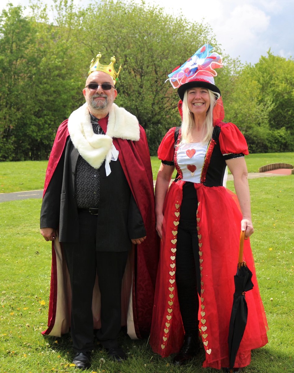 NewBewerleySch's tweet photo. More from our Coronation Day at NBCS! Staff joined in alongside the children dressing up as kings & queens. With our very own 'King Neil I of New Bewerley' we had queens from around the globe including an Ashanti Queen of Ghana! #wecare #staffcommitment #include #create #perform https://t.co/IS43XQo9D3
