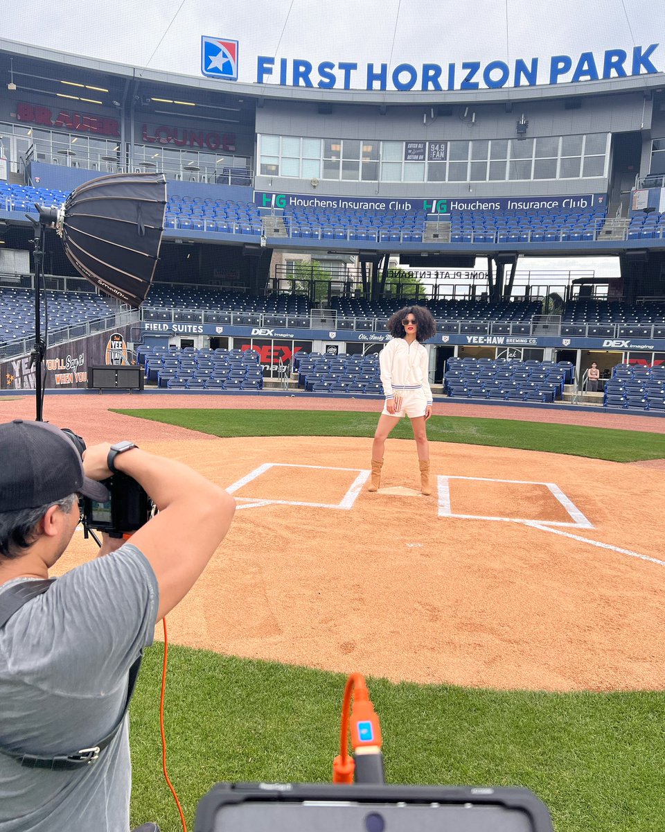 Another outtake from our recent shoot with Lusso at @FirstHorizonPrk @nashvillesounds… Dream Team! lussostyle.com/pages/home