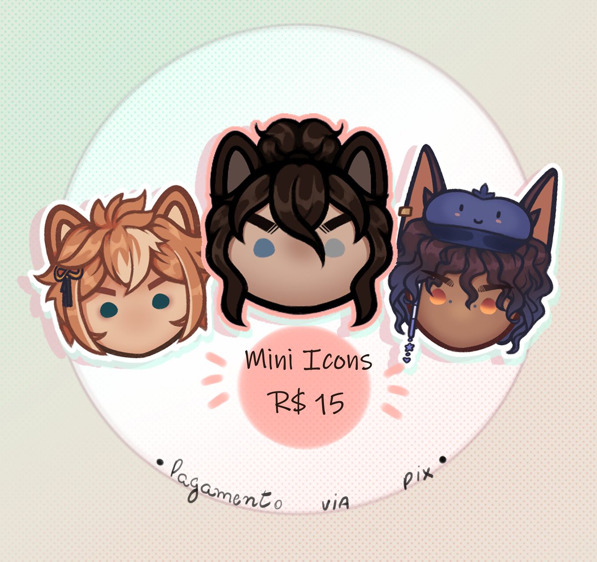 dopamin_exe's tweet photo. Já imaginou um ícone do seu OC desenhado fofamente em miniatura? Pois eu posso te disponibilizar isso por um ótimo preço!

❤️ + 🔄 = artista feliz! https://t.co/uD1QTgSvxz