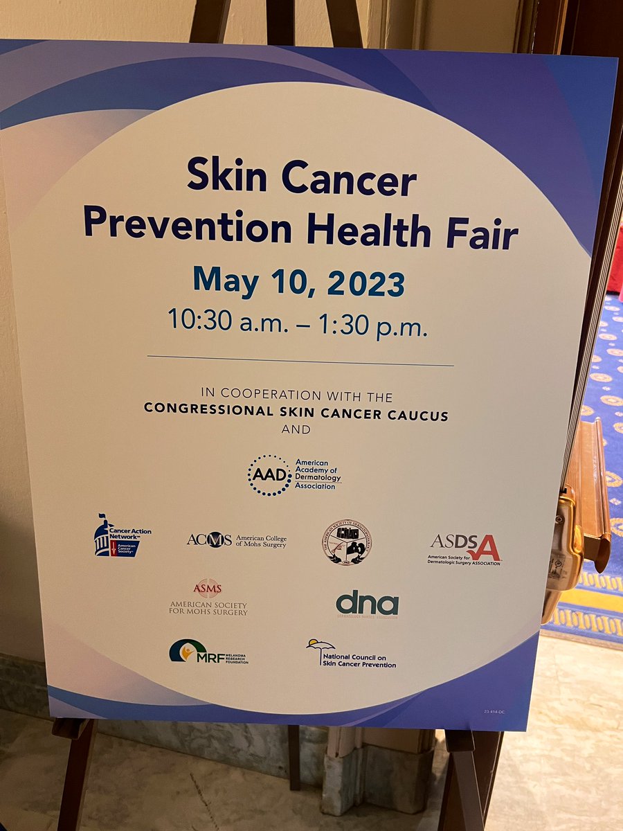 Proud to be a keynote speaker and supporter of Skin Cancer Prevention and Awareness here on Capitol Hill! 

I’ve got a real life story about Melanoma and cancer, so it’s an inspiring to see our leaders in Congress getting screened and tested today!