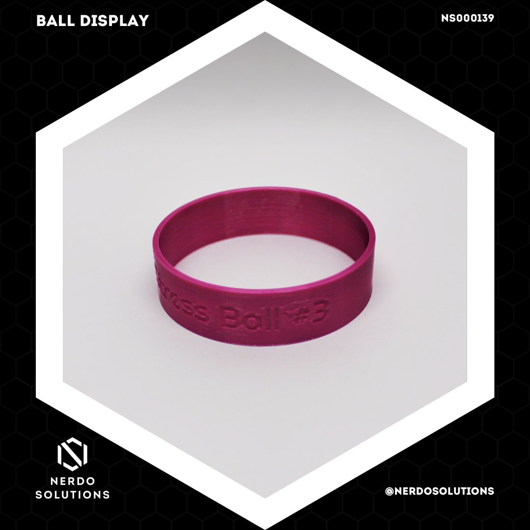 Anti-Stressbälle sind super. Aber wenn sie ständig vom Tisch rollen, ärgert man sich noch mehr.
Ein passender Ring schafft Abhilfe und sorgt für ein gelegentliches Schmunzeln.

#NerdoSolution #3DPrinting