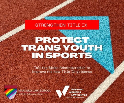 Trans athletes deserve a chance to play, just like their cis peers. Every student deserves the opportunity to learn teamwork, sportsmanship, and self-discipline. Join the Clinic and <a href="/nwlc/">National Women's Law Center</a> by submitting a public comment at  act.nwlc.org/a/trans-athlet… #TitleIX #TransRights