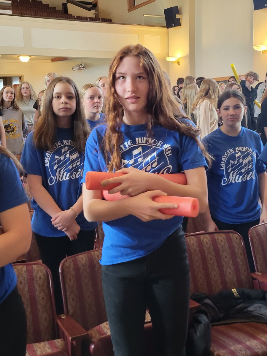 Choir workshop at UMC for the Lafayette High School. Amelia W.  demonstrates proper breathing. 
<a href="/EagleRebel_630/">EagleRebelActivities</a>