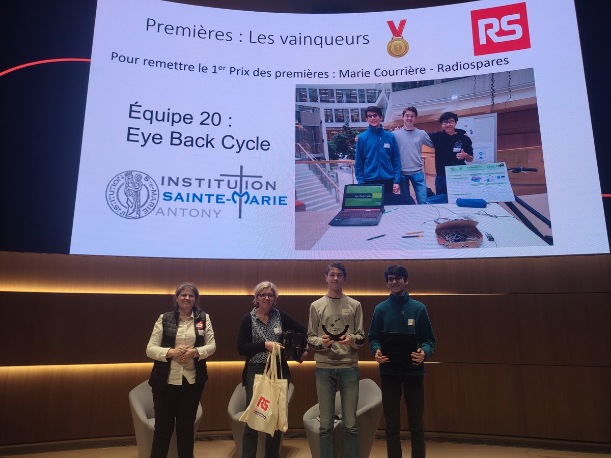 L'institution Sainte-Marie d'<a href="/VilleAntony/">Ville d'Antony</a> remporte les 2 premières places aux #OlympiadesSI de l'académie de <a href="/acversailles/">Académie de Versailles</a> chez <a href="/orange/">Orange</a> pour le concours des 1ères ! Bravo aux élèves 😎
<a href="/MathWorks/">MathWorks</a> <a href="/AFDET1/">AFDET</a> <a href="/upstifr/">UPSTI</a> <a href="/RSOnlineFR/">RS France</a> <a href="/acversailles/">Académie de Versailles</a>