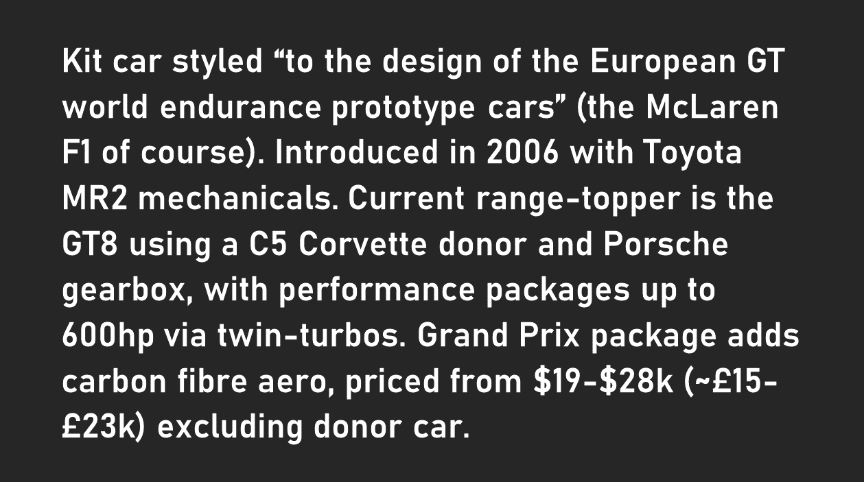 Obscure Supercar of the Day on X: Obscure Supercar of the Day on X: