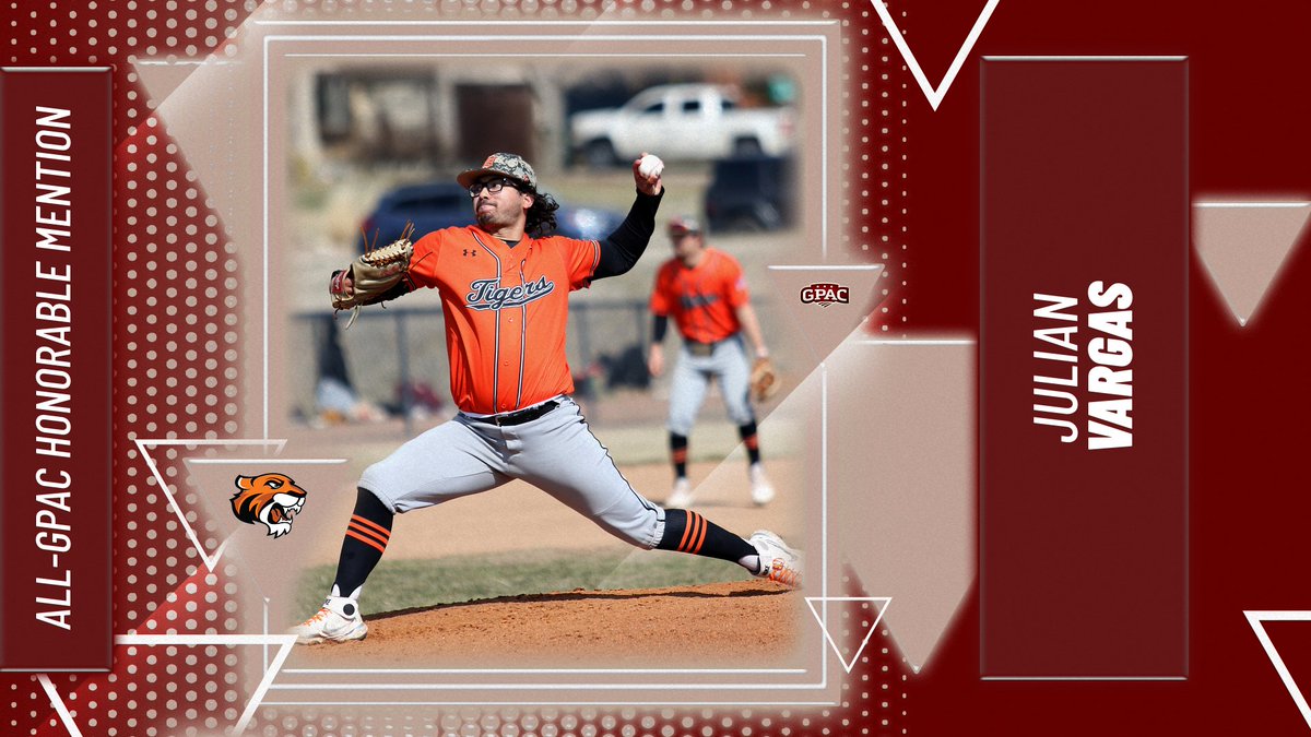 DoaneAthletics's tweet photo. The top pitching staff in the GPAC was well represented. Joining Aaron Forrest on the 1st Team were Kaden Crawford and Jake Johnson. Receiving honorable mention All-GPAC this year were Julian Vargas and Kyler Beekman. https://t.co/dbRiskbHmF