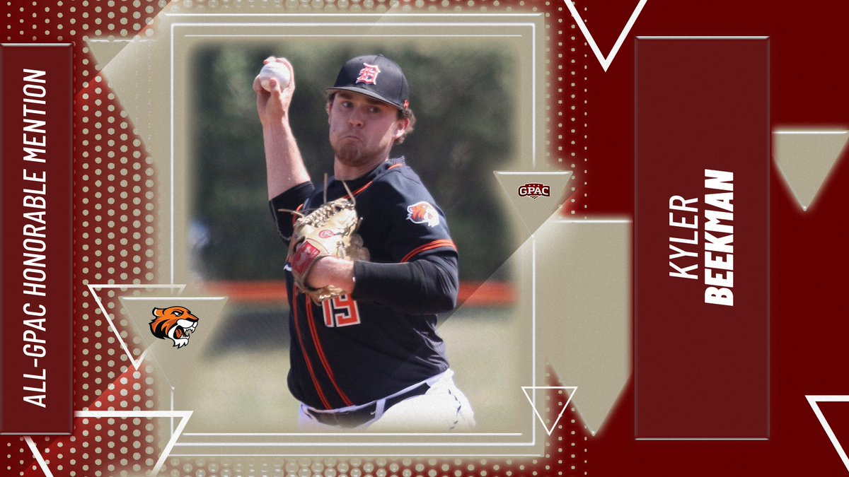 DoaneAthletics's tweet photo. The top pitching staff in the GPAC was well represented. Joining Aaron Forrest on the 1st Team were Kaden Crawford and Jake Johnson. Receiving honorable mention All-GPAC this year were Julian Vargas and Kyler Beekman. https://t.co/dbRiskbHmF