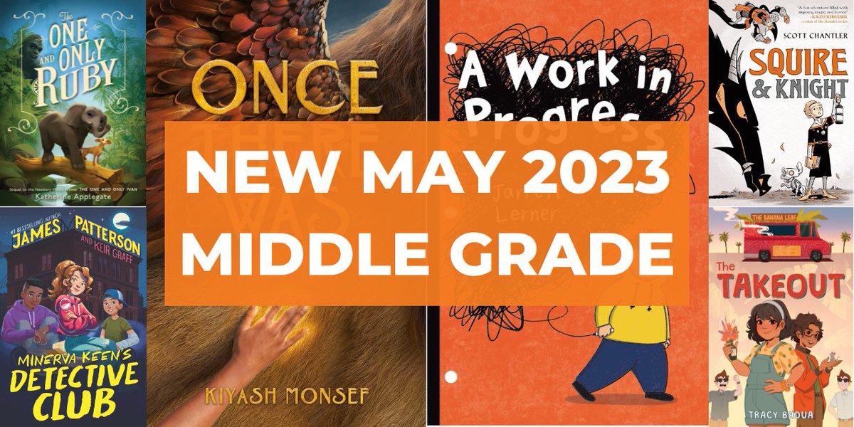 10 New Middle Grade Books, May 2023 imaginationsoup.net/middle-grade-b… <a href="/Jarrett_Lerner/">Jarrett Lerner</a> <a href="/MacSmithArt/">Mac Smith</a> <a href="/kaaauthor/">Katherine Applegate (kaaauthor.bsky.social)</a> <a href="/KeirGraff/">Keir Graff has left the building</a> <a href="/Deborahopkinson/">Deborah Hopkinson</a> <a href="/BrieSpangler/">Brie Spangler</a>