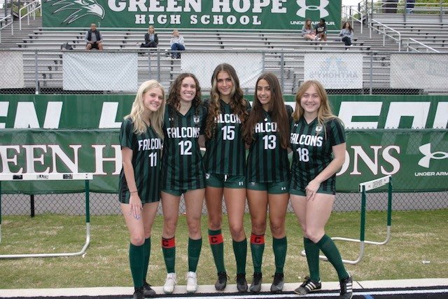 Senior Night!!! ⚽️ 
Come support these 5 seniors at 6:15