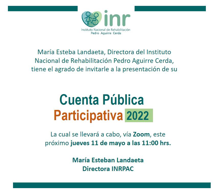 inrpac's tweet photo. Te invitamos a la presentación de nuestra Cuenta Pública Participativa 2022.
No te la pierdas es la oportunidad de conocer nuestra gestión 2022.
Te esperamos vía Zoom 
https://t.co/RiUKriXmbT https://t.co/3dX6LOzagm
