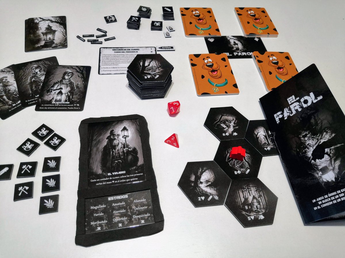 Maelstrom06's tweet photo. Ya tengo lista mi copia pnp de "El farol" de @BlindArchivist y el culpable de que descubriera este juego es @JuegosVive y la partida que hizo en directo 🤣
Este fin de semana espero perderme en el bosque... https://t.co/smdtSyDbOj