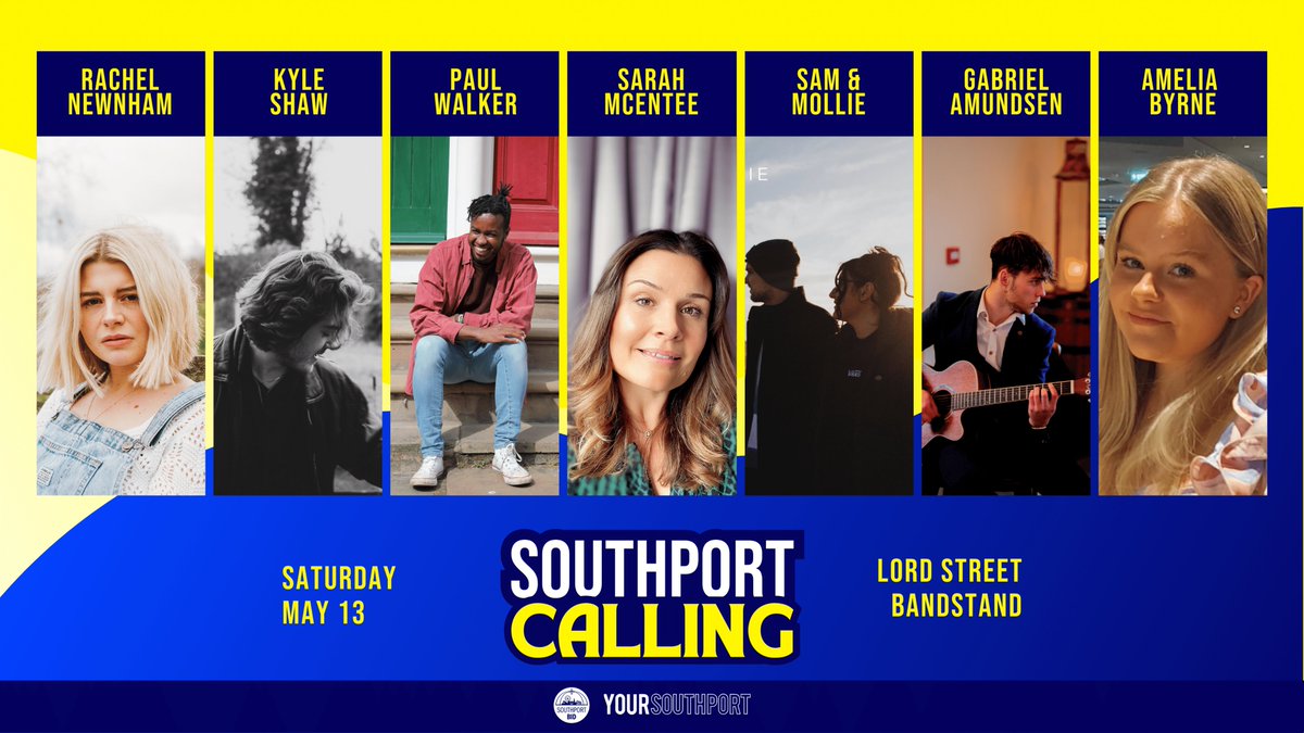 Southport Calling ​|  🎤Meet the finalists 🎤

Seven talent singers competing in the Sing For  Southport competition, which takes place during the Southport Calling festival on Saturday May 13.

Join us to vote for your winner!

#Eurovision2023