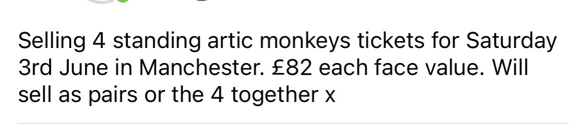 Lau_murphy12's tweet photo. #arcticmonkeystickets https://t.co/VwR9njhqi5