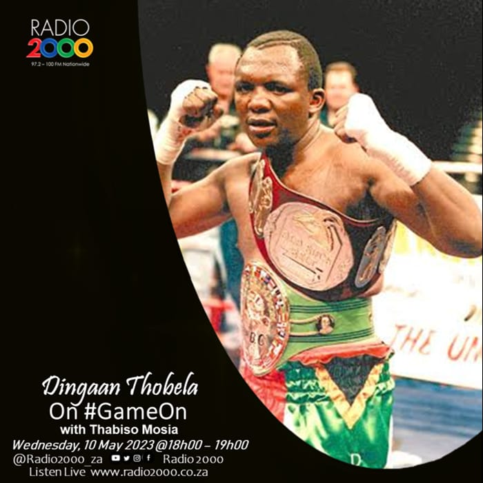 In conversation with former world Champion Dingaan Thobela now on @Radio2000_ZA 6-7pm.... #BoxingWednesdays #SizenzaZonke @SABC_Sport
