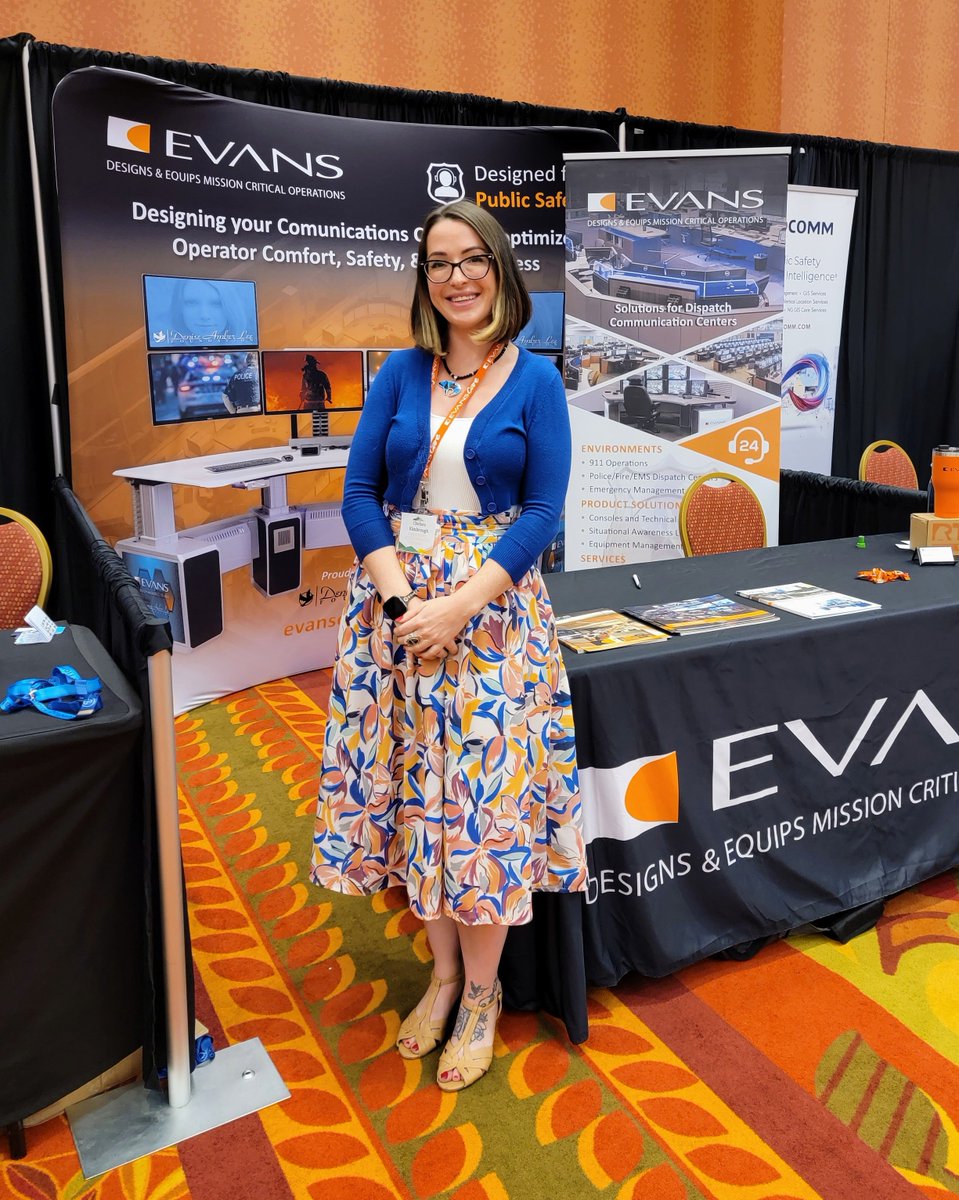EvansConsoles's tweet image. Chelsea is at Colorado NENA/APCO this week in the Evans booth having conversations about designing emergency communication centers. Learn about how we #design for an ECC & other types of control rooms here:
bit.ly/3BfAFKI
#ControlRoomDesign #PublicSafety #ColoradoNENA