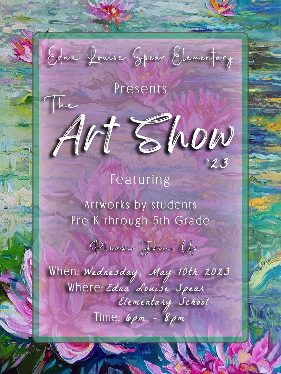 Our Art Show is tonight!!! Can’t wait to see you all there! 😍