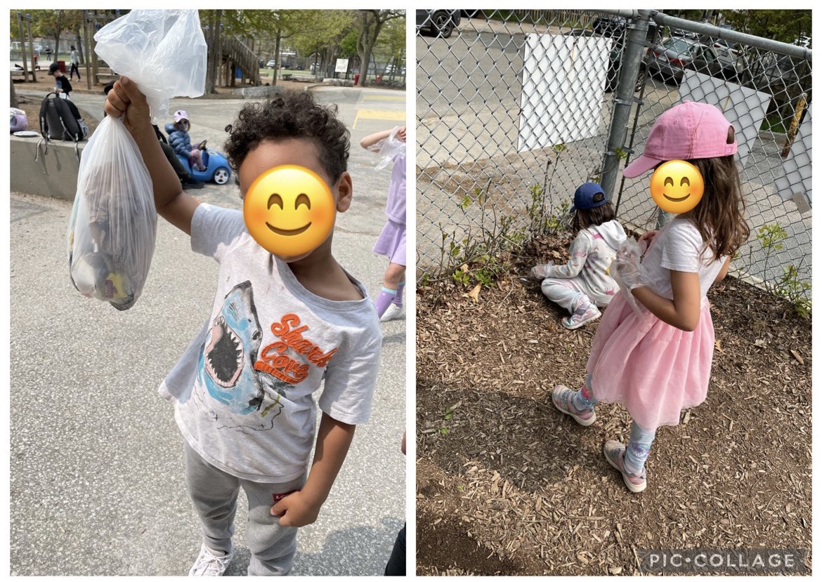 211Calderone's tweet photo. We have been learning about the harmful effects of single use plastics to our environment. We read “No More Plastic” by Alma Fullerton and were inspired to take action &amp; create change! We decided to clean up our school playground and filled FIVE bags of waste!  #EarthProtectors https://t.co/MZ7YwzGoI9
